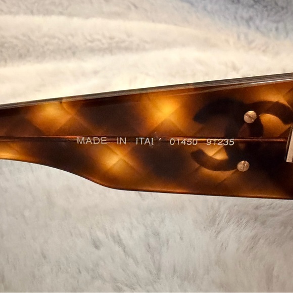 CHANEL Tortoise Sunglasses with Gold Accent main image 3